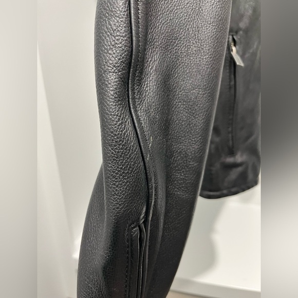 Harley Davidson black leather riding jacket women’s size extra small - Picture 14 of 14